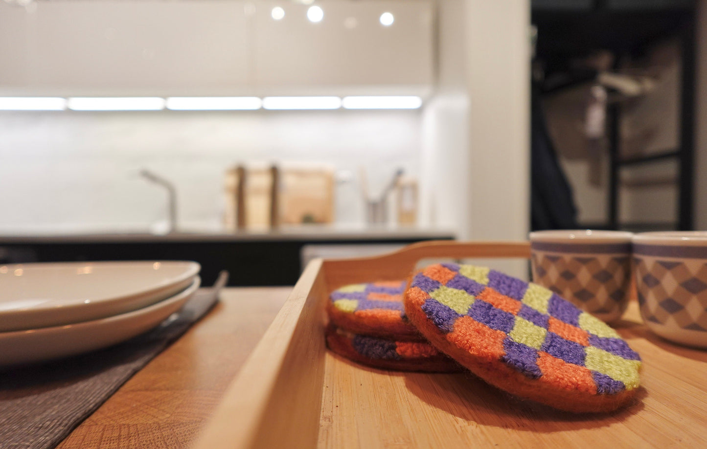 ysaye (eee-za-ee) mug rugs